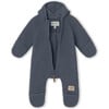 Recycled Adel Teddy Fleece Jumpsuit, Ombre Blue - Jumpsuits - 3