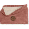 Double Layer Merino GOI Neckwarmer, Rose Wood - Scarves - 1 - thumbnail