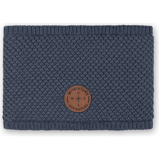 Double Layer Merino GOI Neckwarmer, Blue Nights - Scarves - 2