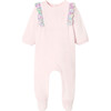 Velvet Baby Girl Pajamas, Pink - Footie Pajamas - 1 - thumbnail
