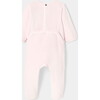 Velvet Baby Girl Pajamas, Pink - Footie Pajamas - 2