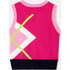Girl Sleeveless Sweater, Pink - Sweaters - 2