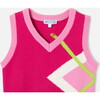 Girl Sleeveless Sweater, Pink - Sweaters - 3