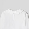 Girl Scalloped Collar Shirt, White - Shirts - 4