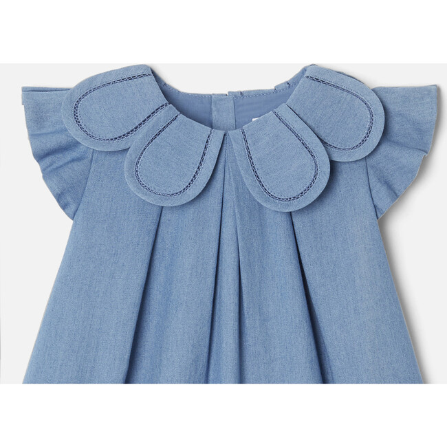 Baby Girl Dress in Chambray - Dresses - 3