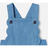 Baby Girl Denim Overalls, Blue - Overalls - 2