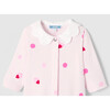 Baby Girl Cotton Pajamas, Pink Multi - Footie Pajamas - 3