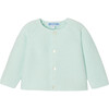 Baby Cardigan in Garter Stitch, Green - Cardigans - 1 - thumbnail