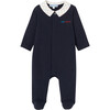 Baby Boy Pajamas, Navy - Footie Pajamas - 1 - thumbnail