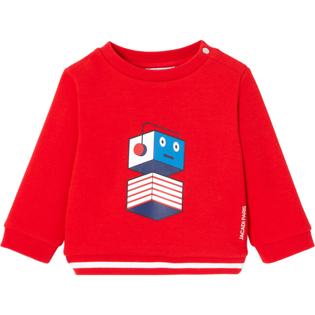 Baby Boy Fleece Sweater, Red