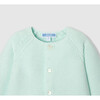 Baby Cardigan in Garter Stitch, Green - Cardigans - 3