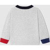 Baby Boy Cotton Sweater, Grey - Sweaters - 2