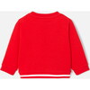 Baby Boy Fleece Sweater, Red - Sweaters - 2