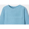 Baby Boy Jumpsuit in Garter Stitch, Blue - Cardigans - 3