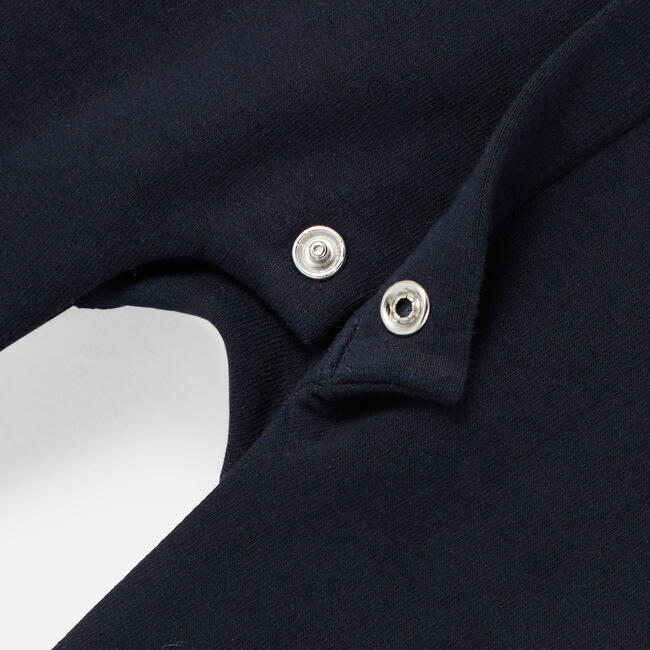 Baby Boy Pajamas, Navy - Footie Pajamas - 4