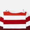 Baby Boy Breton Tee, Blue & Red Stripes - Shirts - 3