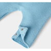 Baby Boy Jumpsuit in Garter Stitch, Blue - Cardigans - 4