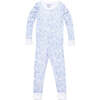 Houston Two Piece Pajamas, Blue - Pajamas - 1 - thumbnail