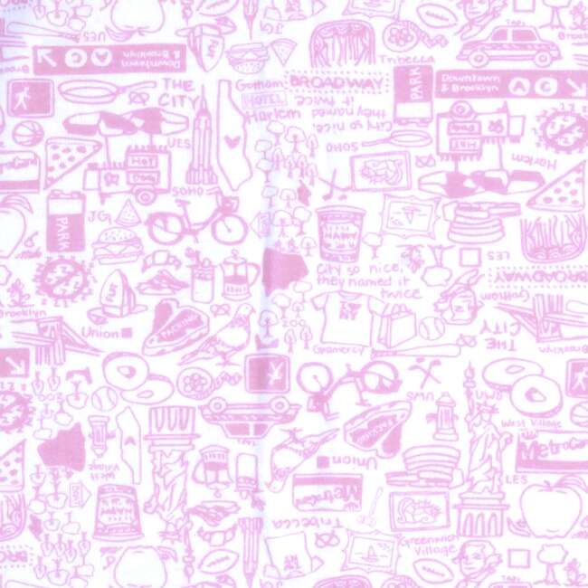New York City Baby Blanket, Pink - Blankets - 2