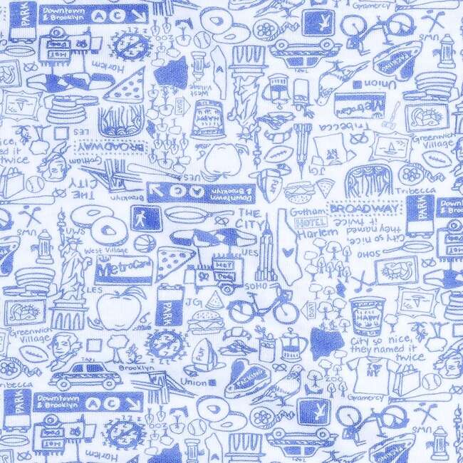 New York City Baby Blanket, Blue - Blankets - 2