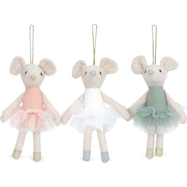 Mouse Ornaments, Set of 3