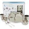 Dine & Develop Feeding Set, Classic Stainless Steel - Tableware - 2
