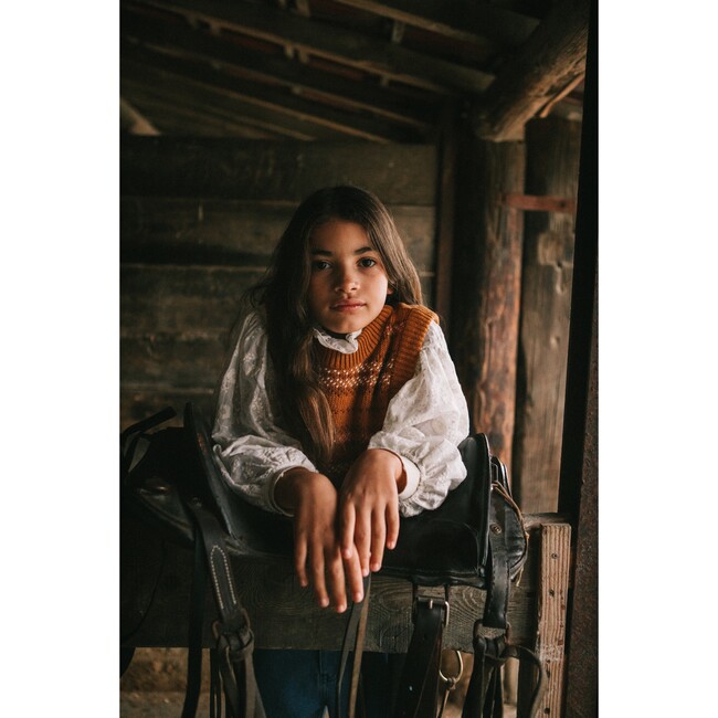 Isabel Blouse, Antique White - Blouses - 5