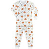 Spooky Pumpkins Glow-In-The-Dark Long Sleeve Pajama Set, Multi - Pajamas - 1 - thumbnail