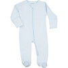Jacquard Stars Zipper Footie, Blue - Footie Pajamas - 1 - thumbnail