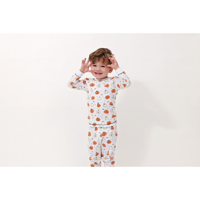 Spooky Pumpkins Glow-In-The-Dark Long Sleeve Pajama Set, Multi - Pajamas - 2