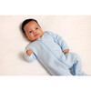 Jacquard Stars Zipper Footie, Blue - Footie Pajamas - 2