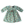 S'mores & Hot Cocoa Flutter Sleeve Ruffle Empire Waist Dress, Blue - Dresses - 1 - thumbnail