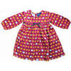 Pumpkin Spice Long Sleeve Empire Dress, Burgundy - Dresses - 1 - thumbnail