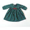 Nutcrackers Long Sleeve Empire Waist Dress, Green & Red - Dresses - 1 - thumbnail