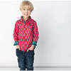 Nutcrackers Long Sleeve Shirt, Red & Green - Shirts - 2