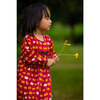 Pumpkin Spice Long Sleeve Empire Dress, Burgundy - Dresses - 3