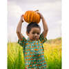 Pumpkin Spice Print Short Sleeve Shirt, Green - Shirts - 3