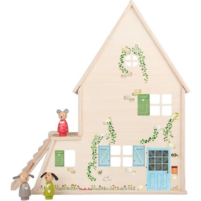 Wooden Playhouse The Big Family - Dollhouses - 3