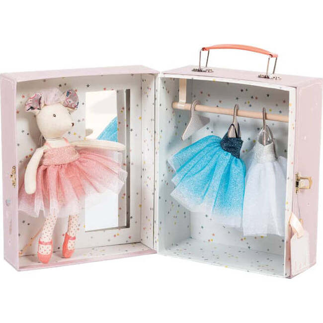 Suitcase - Ballerina Mouse & Tutus in Wardrobe - Plush - 1