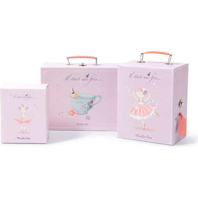 Suitcase - Ballerina Mouse & Tutus in Wardrobe - Plush - 4