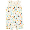 Tank Top Shorts Romper, Birthday - Rompers - 1 - thumbnail