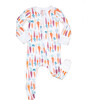 Long Sleeve Zip Footie, Carrots - Pajamas - 1 - thumbnail