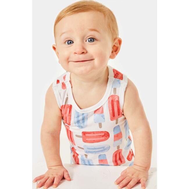 Tank Top Shorts Romper, Popsicles - Pajamas - 2