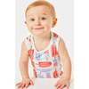 Tank Top Shorts Romper, Popsicles - Pajamas - 2