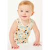 Tank Top Shorts Romper, Birthday - Rompers - 2