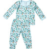 Long Sleeve Pajama Set, Garden - Pajamas - 1 - thumbnail
