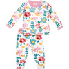 Long Sleeve Pajama Set, Flower Power - Pajamas - 1 - thumbnail