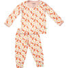 Long Sleeve Pajama Set, Bacon & Eggs Pink - Pajamas - 1 - thumbnail