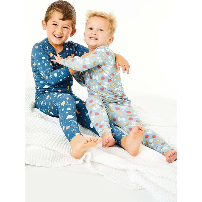 Long Sleeve Pajama Set, Pasta - Pajamas - 2