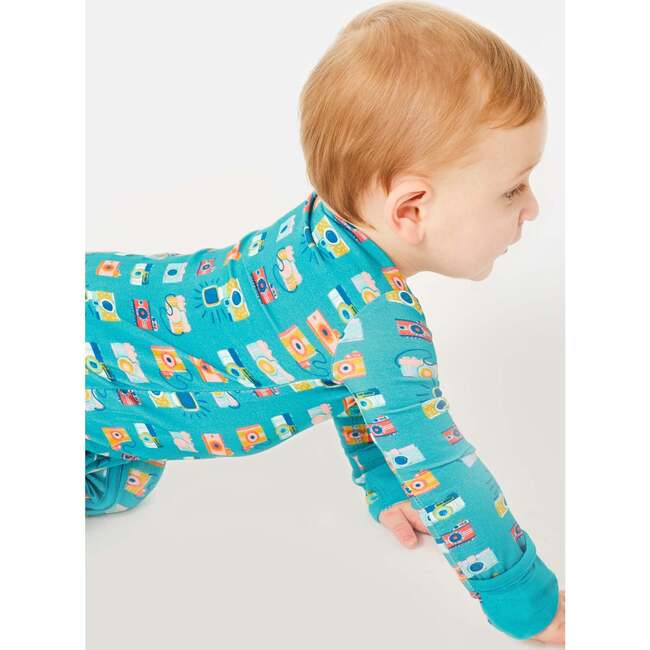 Long Sleeve Zip Footie, Cameras - Pajamas - 3